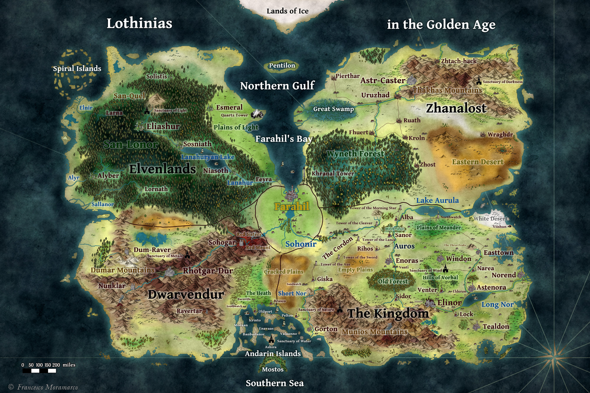 Map of Lothinias